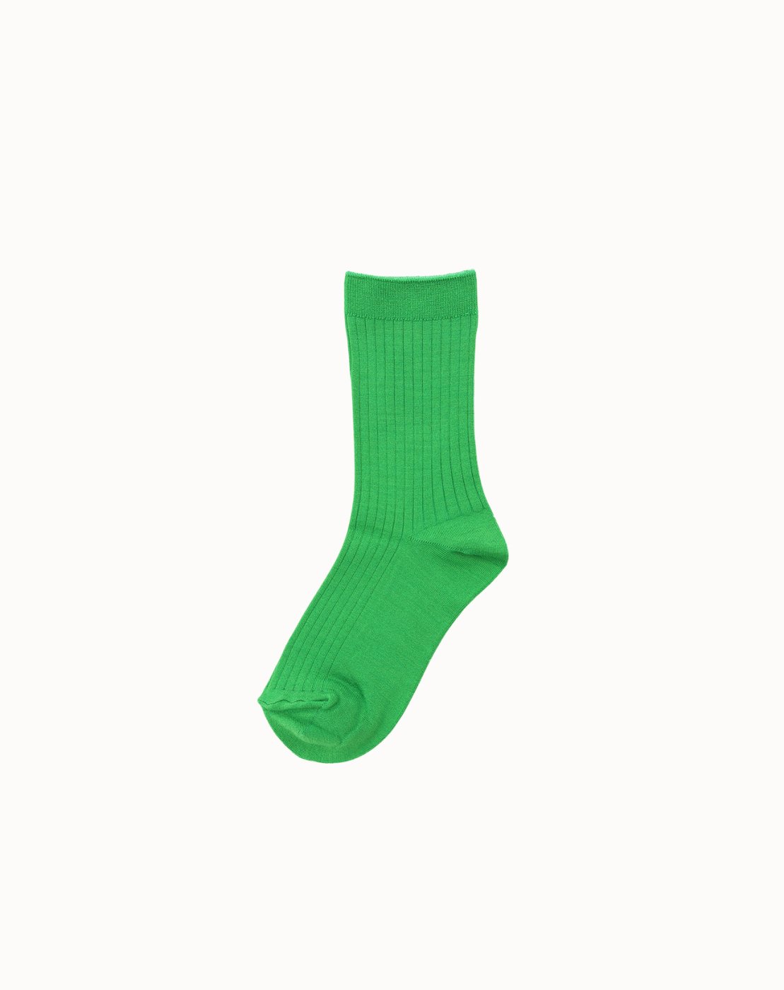 leur logette - Silk Rib Socks - Light Green