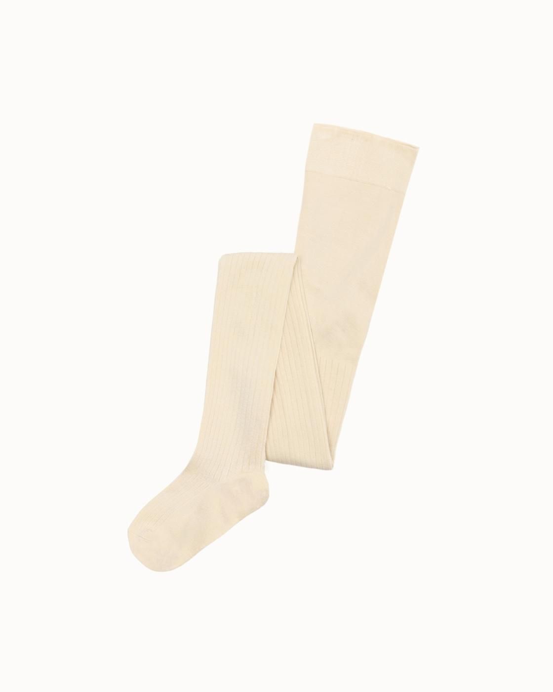 leur logette - Silk Rib Tights - Ivory