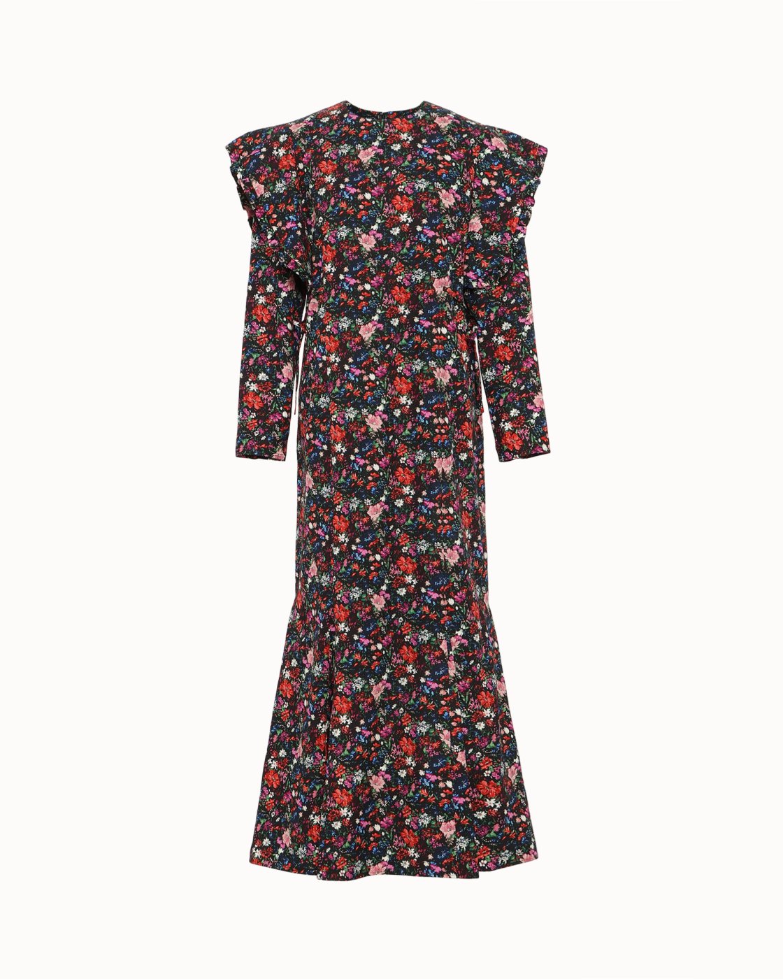 leur logette - Mariannna Flower Cotton Dress - 160 Black