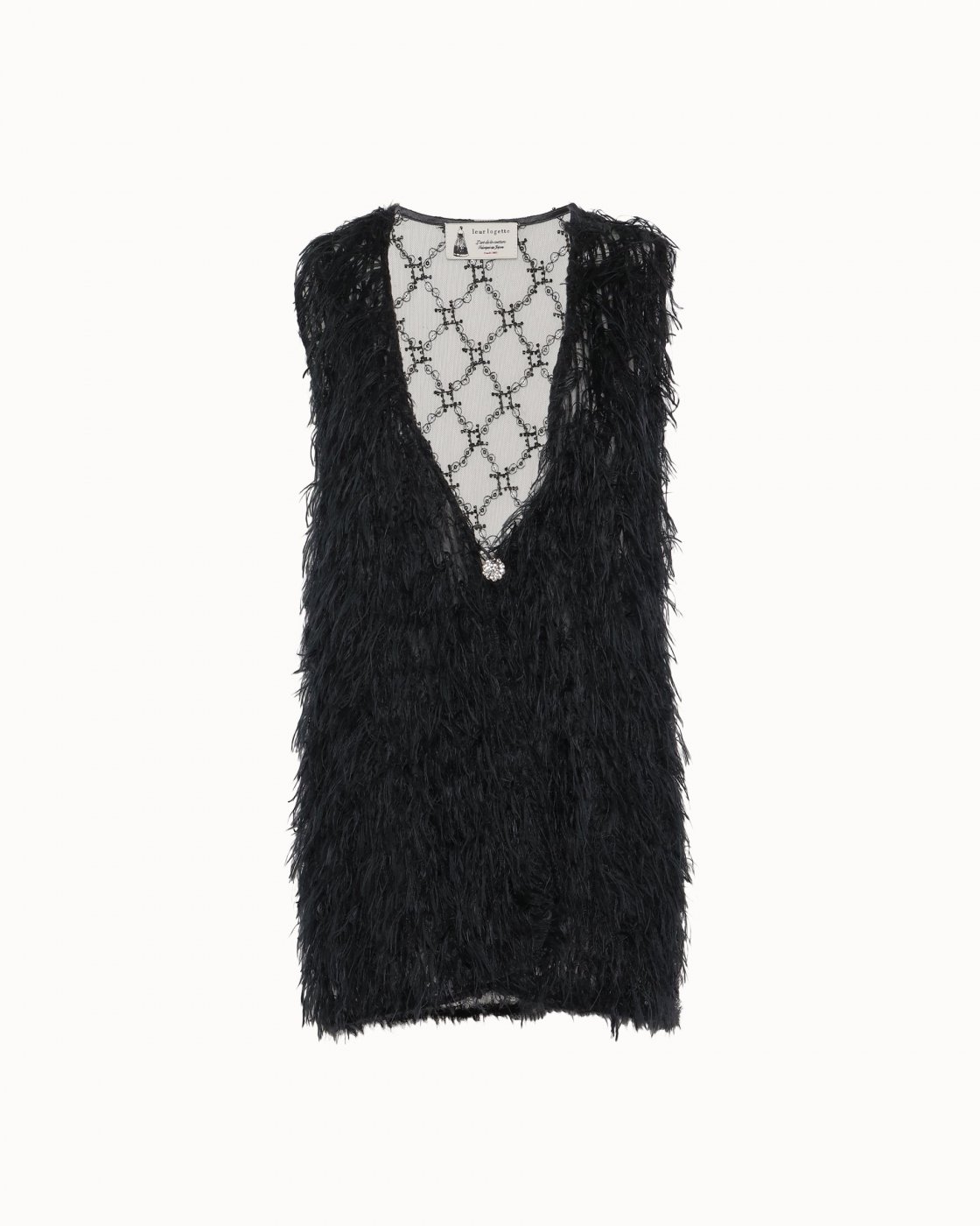 leur logette - Fluffy Vest - Black