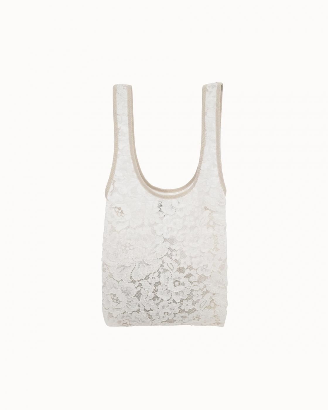 leur logette - Lace Bag - Off White