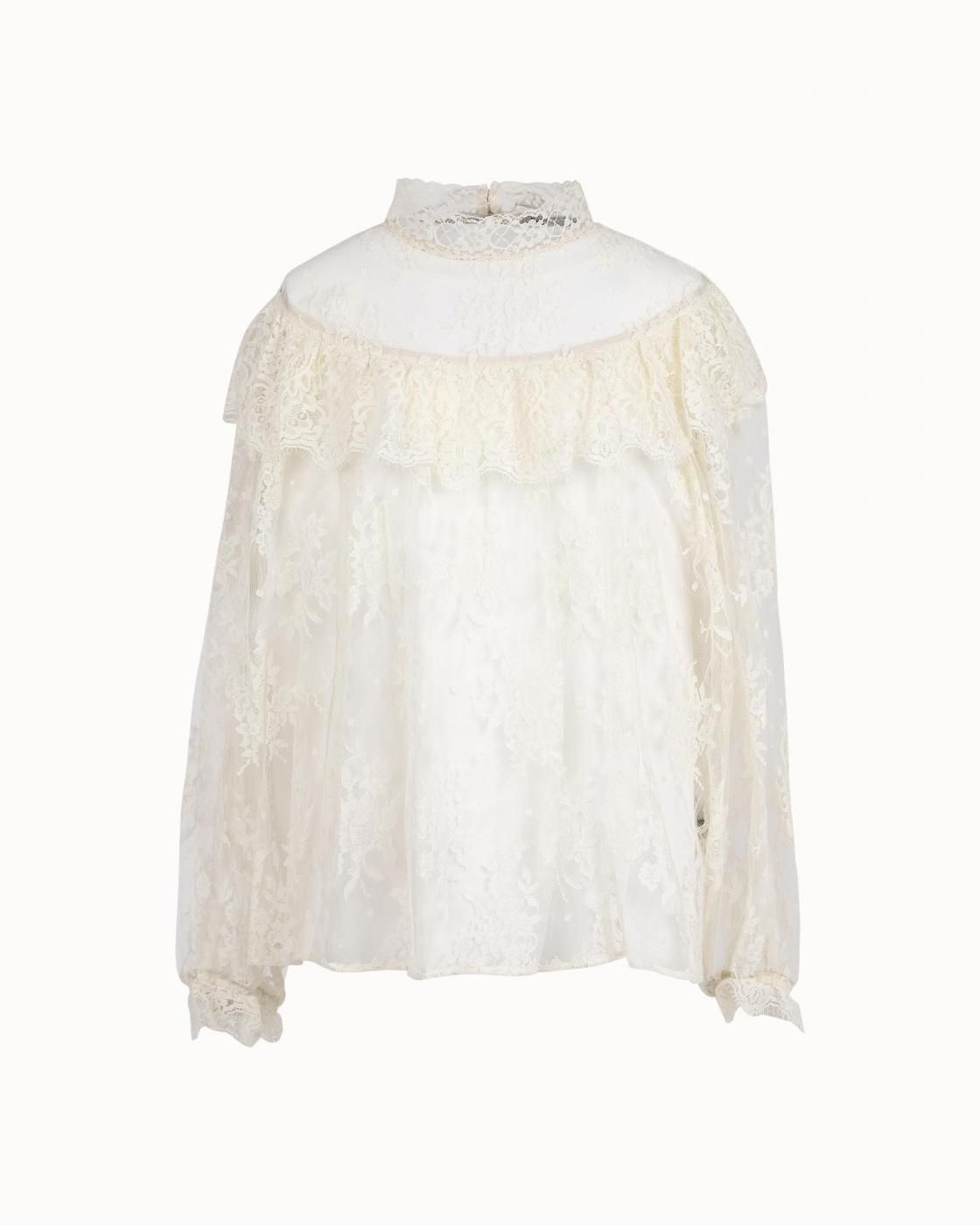 leur logette - Lace Blouse - Off White