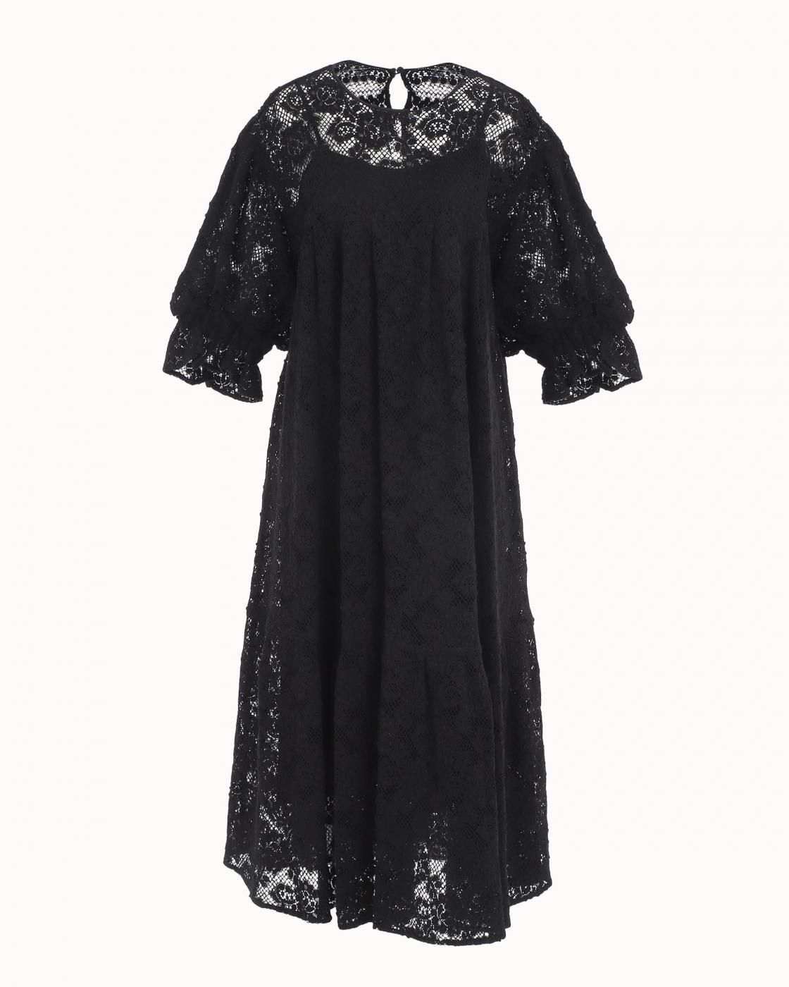 leur logette - Lace Dress - Black