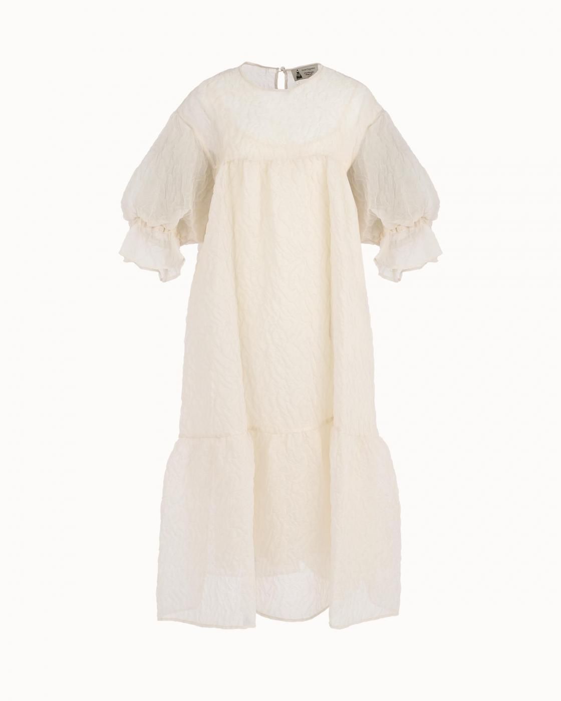 leur logette - Jacquard Dress - White
