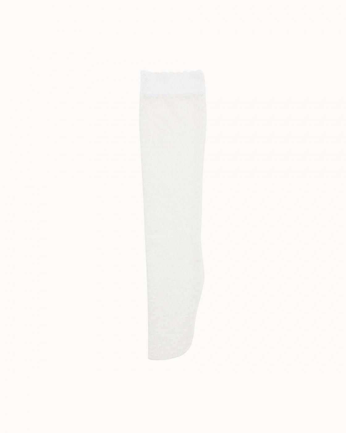 leur logette - <img class='new_mark_img1' src='https://img.shop-pro.jp/img/new/icons1.gif' style='border:none;display:inline;margin:0px;padding:0px;width:auto;' />Stretch Lace Socks - white