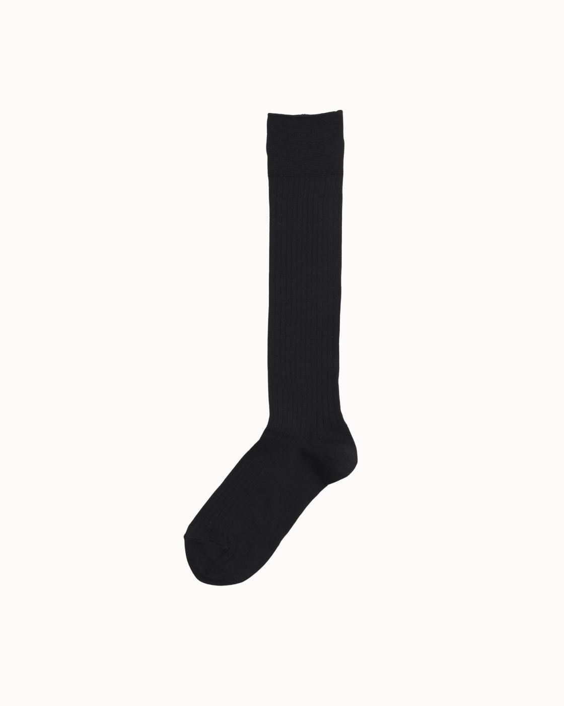 leur logette - Rib High Socks - Black
