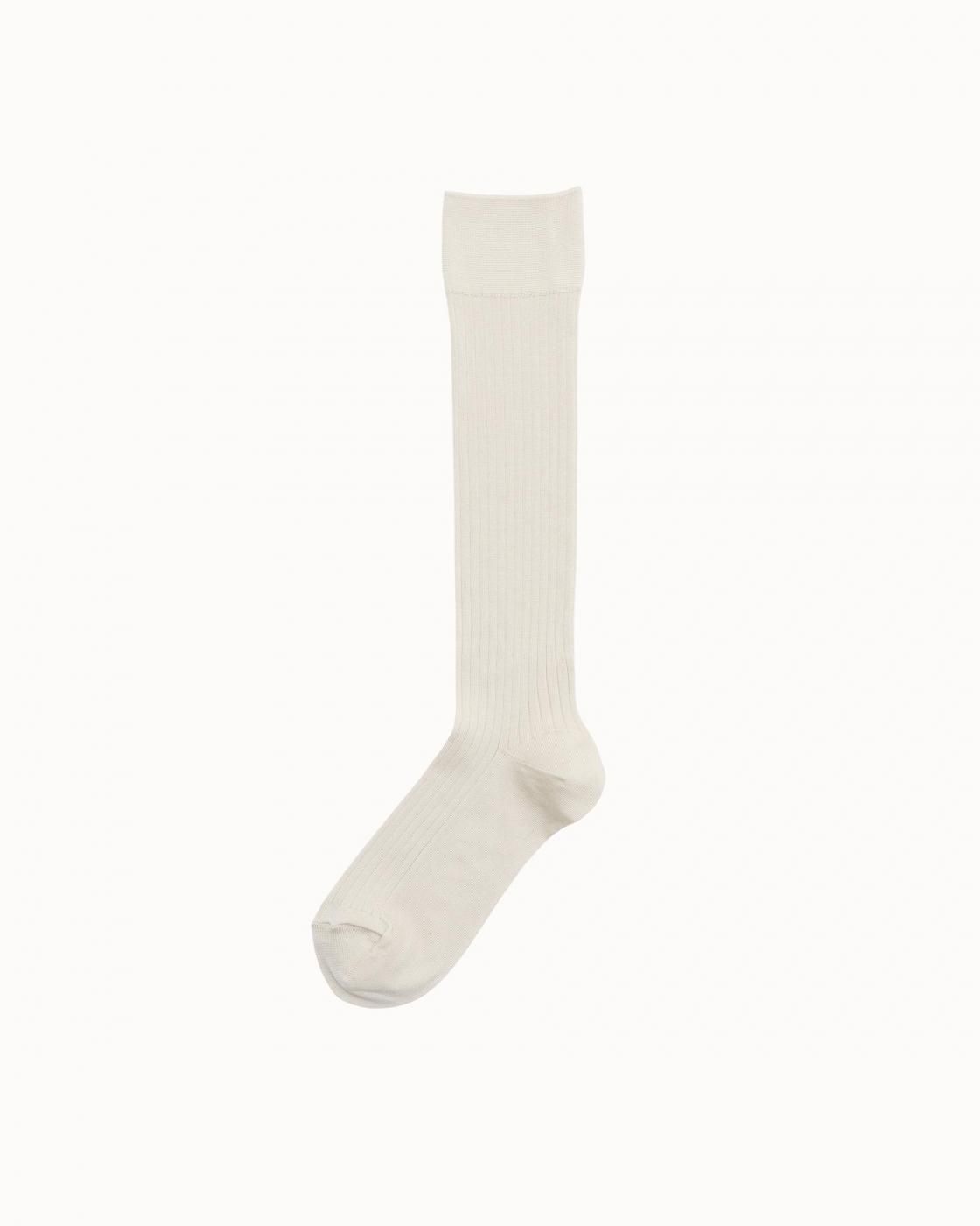 leur logette - Rib High Socks - Off White