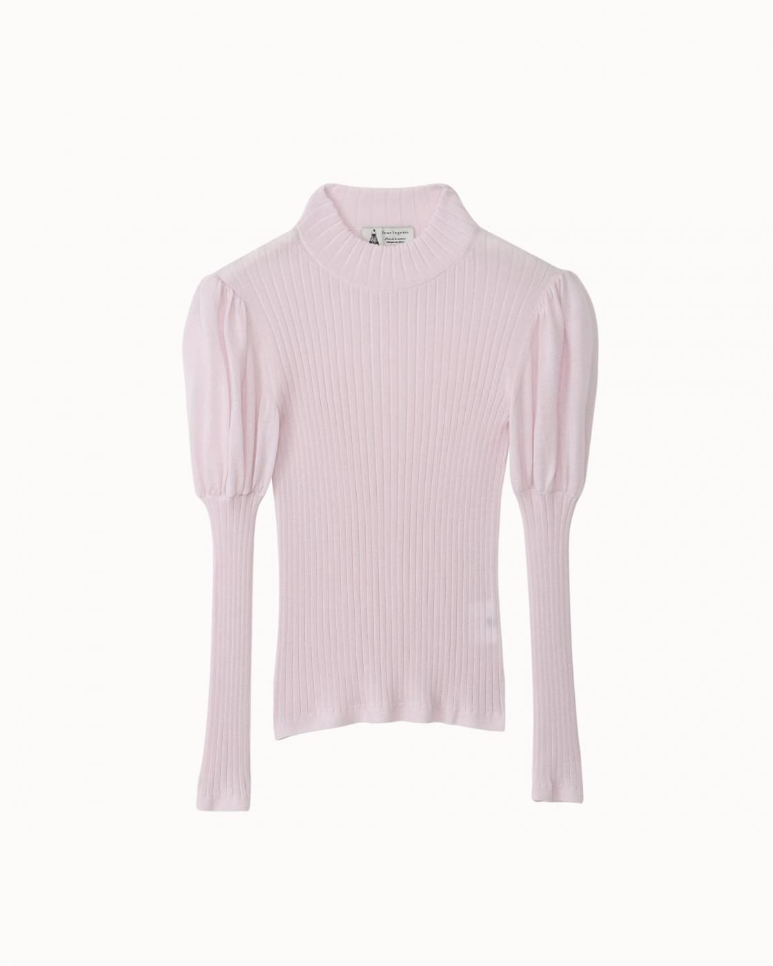 leur logette - <img class='new_mark_img1' src='https://img.shop-pro.jp/img/new/icons1.gif' style='border:none;display:inline;margin:0px;padding:0px;width:auto;' />Cashmere Rib Top - Pink