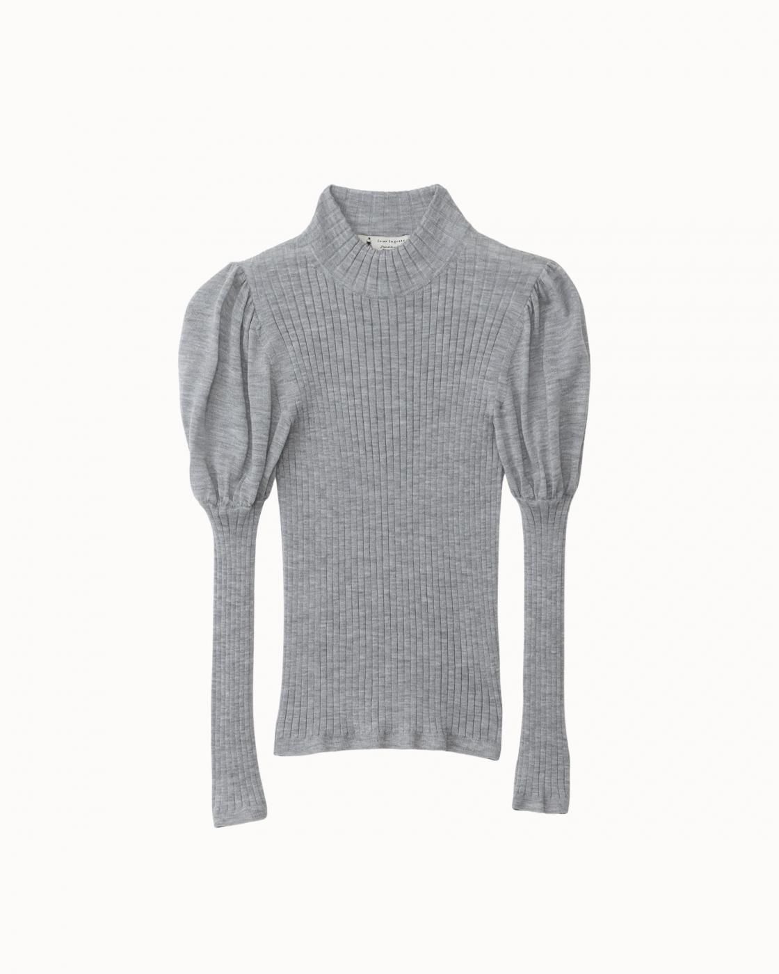leur logette - <img class='new_mark_img1' src='https://img.shop-pro.jp/img/new/icons1.gif' style='border:none;display:inline;margin:0px;padding:0px;width:auto;' />Cashmere Rib Top - Gray