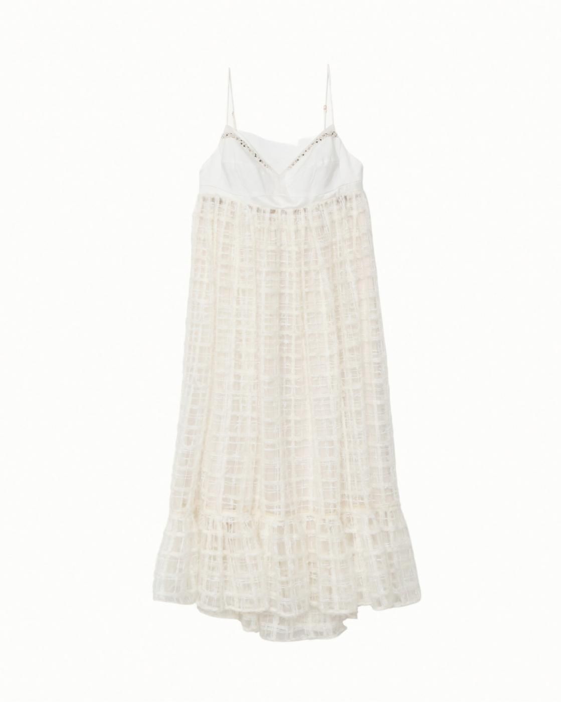 leur logette - Fancy Tulle Dress - Off White