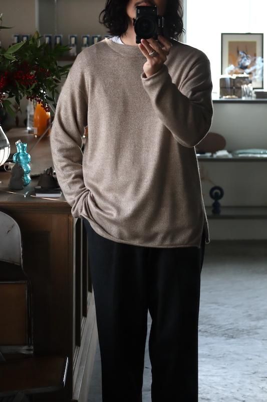 MAATEE&SONS】Cashmere / Silk Boat Neck Sweater - HUUKU