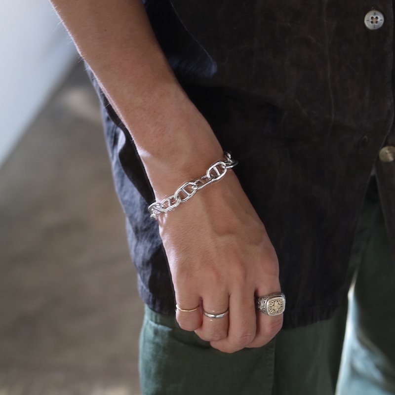 HUUKU 【INTERIM】Taxco Silver Large Anchor Chain Bracelet