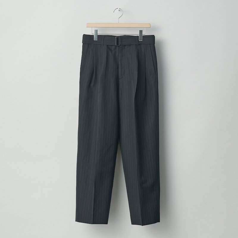 stein】Belted Wide Straight Trousers - HUUKU