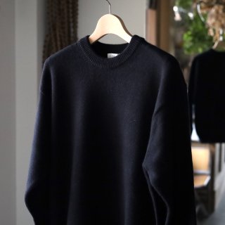 <img class='new_mark_img1' src='https://img.shop-pro.jp/img/new/icons8.gif' style='border:none;display:inline;margin:0px;padding:0px;width:auto;' />【HERILL】Golden Cash Cashmere Crew Knit （Black）
