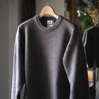<img class='new_mark_img1' src='https://img.shop-pro.jp/img/new/icons8.gif' style='border:none;display:inline;margin:0px;padding:0px;width:auto;' />【HERILL】Golden Cash Cashmere Crew Knit （Top Gray）