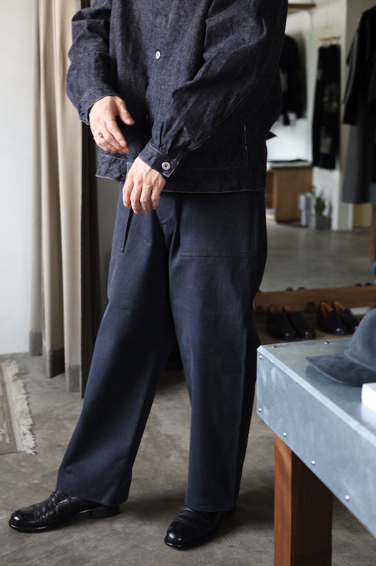 23AW MAATEE\u0026SONS Black Utility Trouser 1 - ワークパンツ