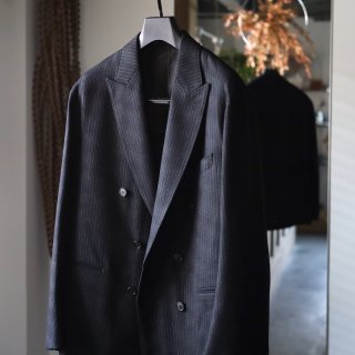 <img class='new_mark_img1' src='https://img.shop-pro.jp/img/new/icons8.gif' style='border:none;display:inline;margin:0px;padding:0px;width:auto;' />【HEUGN】Adam Wool Stripe Double Jacket