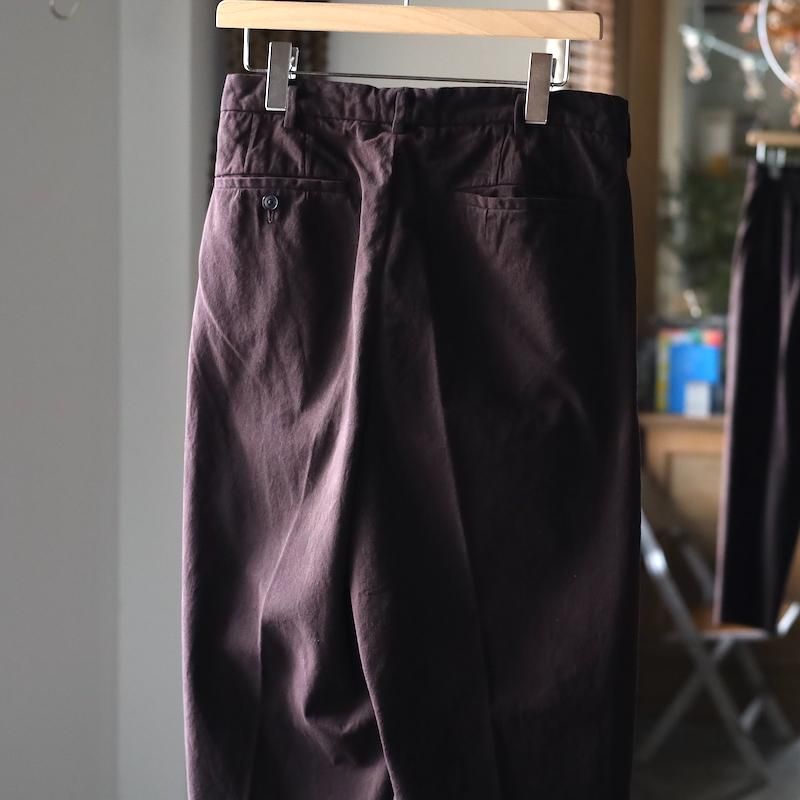 HEUGN ユーゲン George ジョージ2プリーツチノトラウザーズ