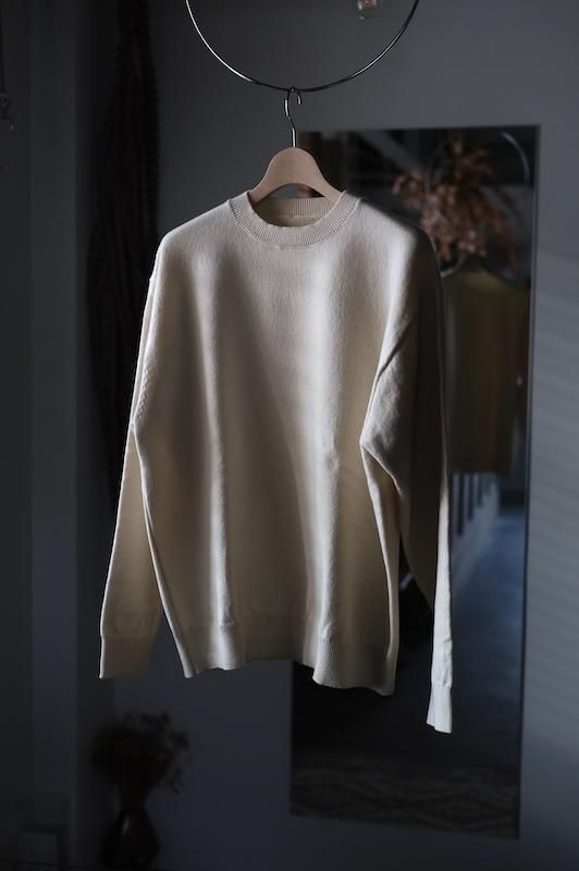 YONETOMI】Rigid Cashmere Knit Sweater - HUUKU YONETOMI】Rigid Cashmere Knit Sweater - HUUKU