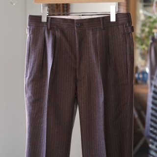 <img class='new_mark_img1' src='https://img.shop-pro.jp/img/new/icons8.gif' style='border:none;display:inline;margin:0px;padding:0px;width:auto;' />MAATEE&SONSBrown Stripe Set Up Trouser