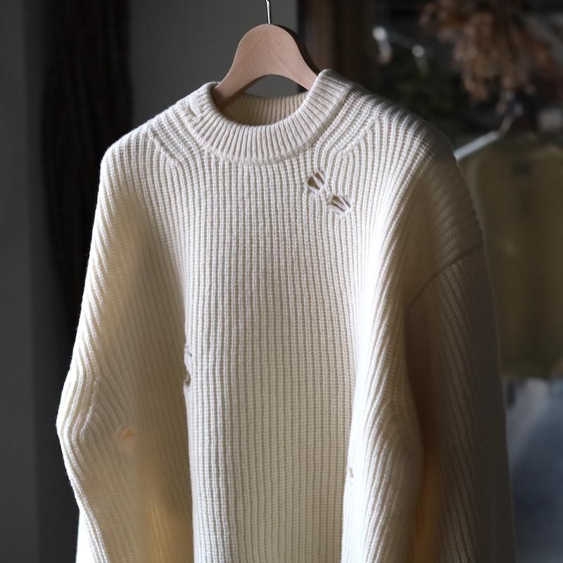 ssstein】Milled Damage Knit LS - HUUKU ssstein】Milled Damage Knit LS - HUUKU