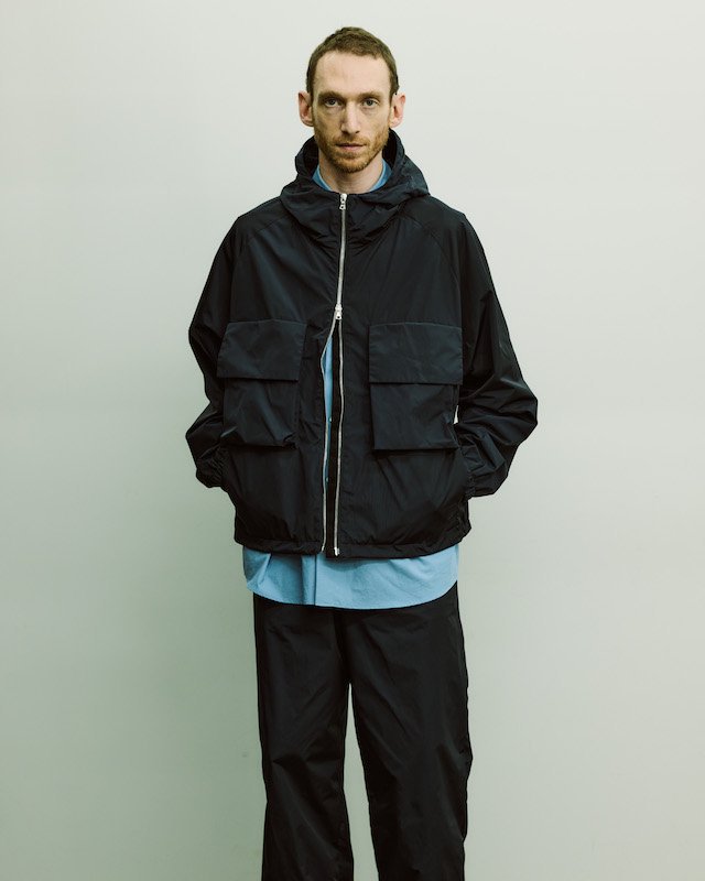 stein】Nylon Tafta Hooded Short Jacket - HUUKU