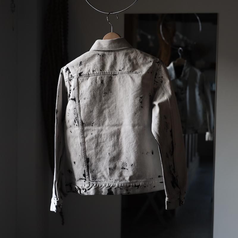 ensou.】Erased Jean Jacket-Bleached - HUUKU