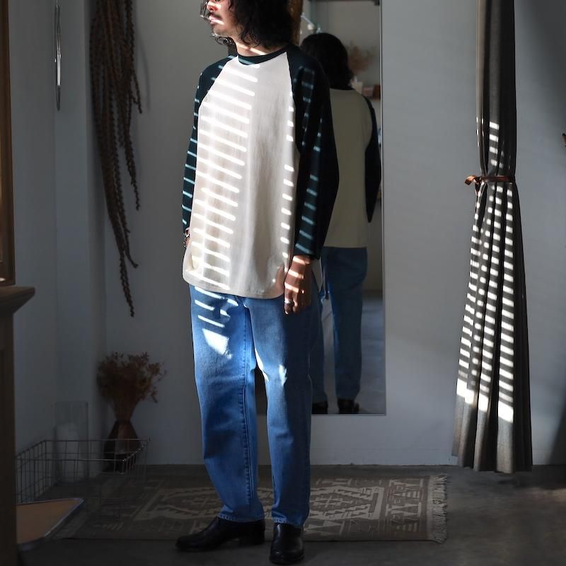 HUUKU【HATSKI】Loose Tapered Denim -ICE BLUE HUUKU【HATSKI】Loose Tapered Denim -ICE BLUE