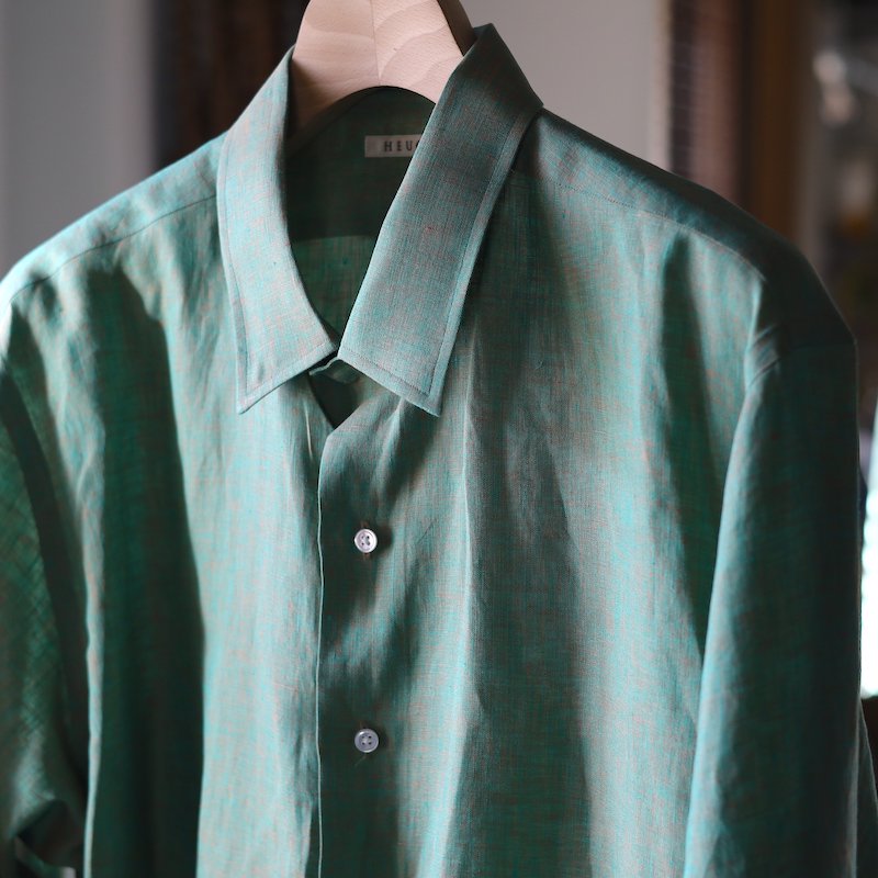 【HEUGN】Alan Linen Color Chambray Shirts - HUUKU