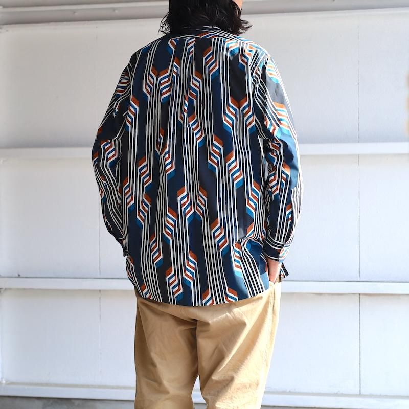 HEUGN】Morris Band Collar Bucol Print Shirts - HUUKU HEUGN】Morris Band Collar Bucol Print Shirts - HUUKU