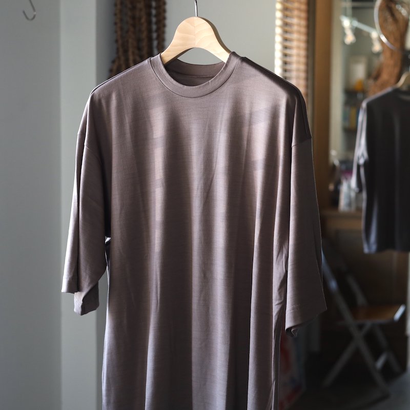 un/unbient】Washable Wool Half Sleeve Tee - HUUKU