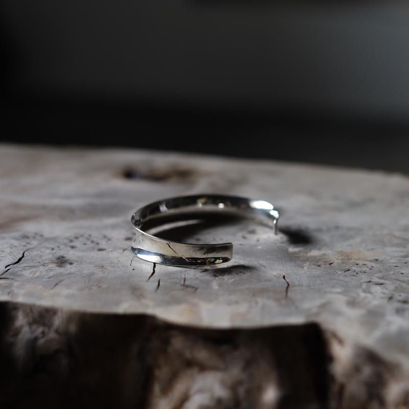 Mexican Jewelry】Silver Curve Bangle - HUUKU Mexican Jewelry】Silver Curve Bangle - HUUKU