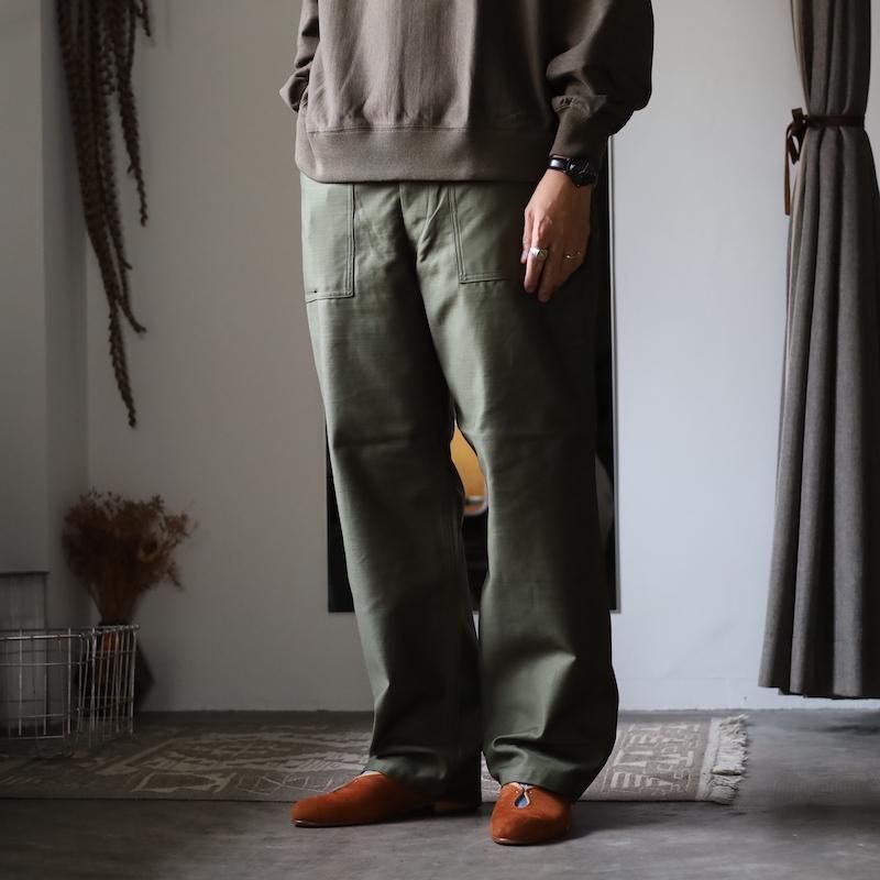 CIOTA】Back Satin Baker Pants - Wide Straight - HUUKU