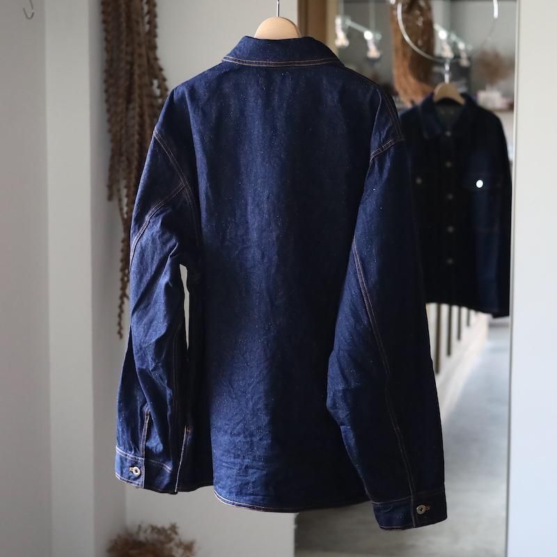isness】SILK DENIM SHIRT JACKET - HUUKU