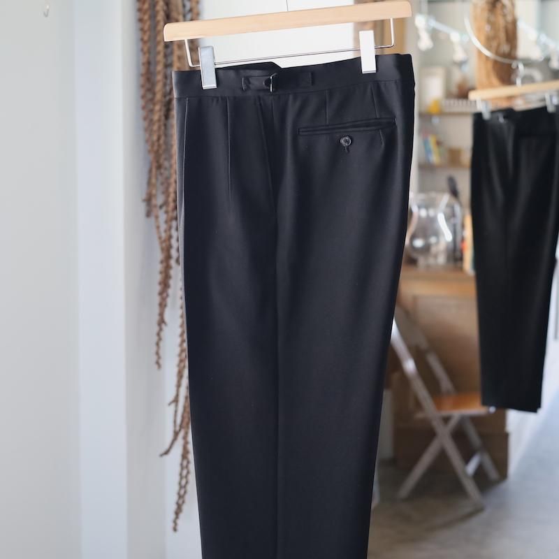 HEUGN】Aaron Gabardine Black Trousers - HUUKU HEUGN】Aaron Gabardine Black Trousers - HUUKU