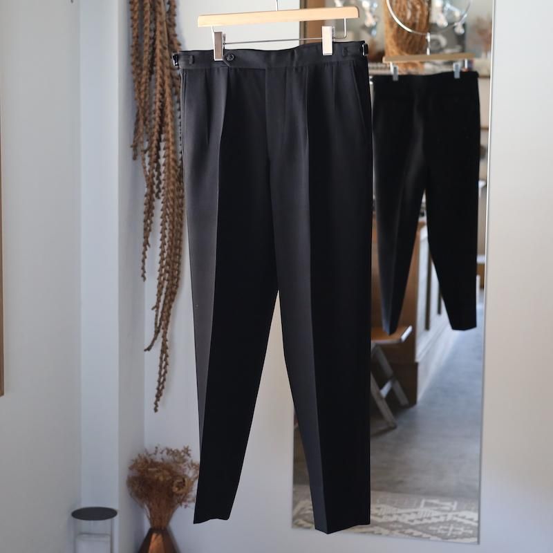 HEUGN】Aaron Gabardine Black Trousers - HUUKU HEUGN】Aaron Gabardine Black Trousers - HUUKU