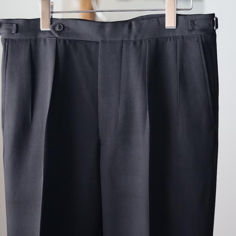 HEUGN】Aaron Gabardine Black Trousers - HUUKU HEUGN】Aaron Gabardine Black Trousers - HUUKU