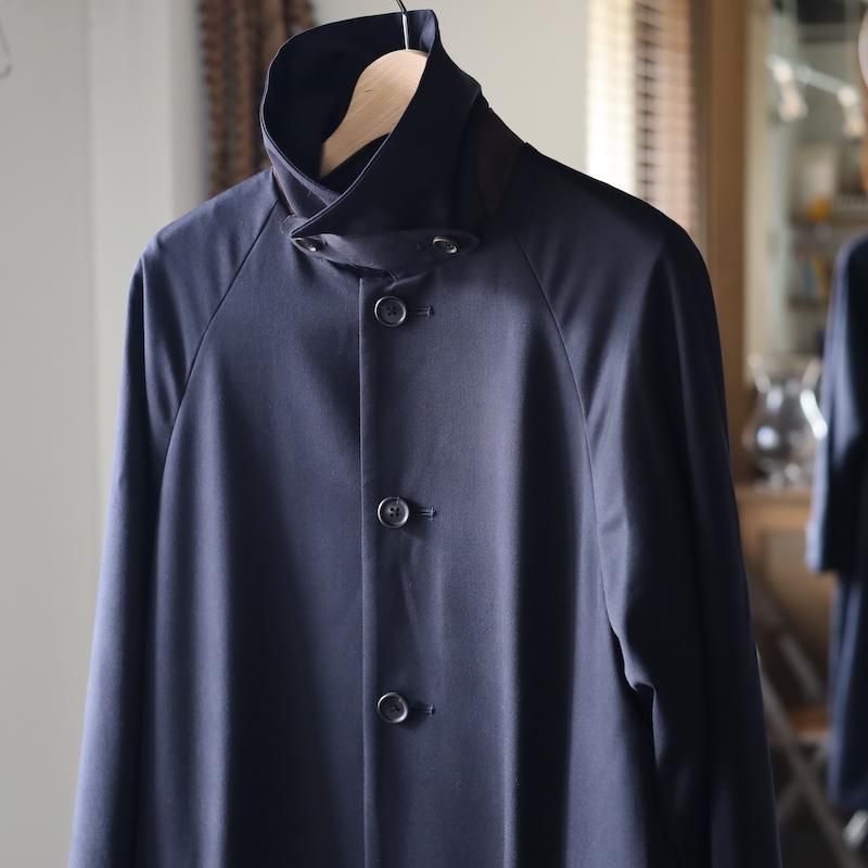 awasa】ウールギャバジン バルマカーンコート - HUUKU awasa】ウールギャバジン バルマカーンコート - HUUKU