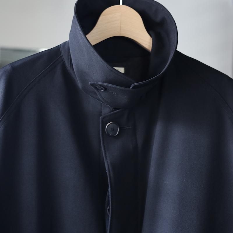 HEUGN】Albert Gabardine Black Coat - HUUKU HEUGN】Albert Gabardine Black Coat - HUUKU