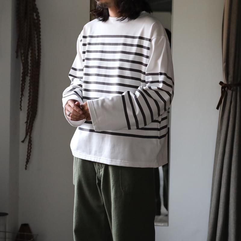 Outil TORICOT HABAS バスクシャツ サイズ1 OUTIL TORICOT HABAS - OFF/GUNMETAL - PURAS
