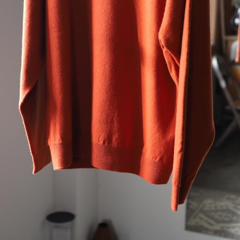 美品: Yonetomi CASHMERE KNIT SWEATER RIGID CASHMERE SWEATER Crew Neck Pullover - Top Gray - Yonetomi