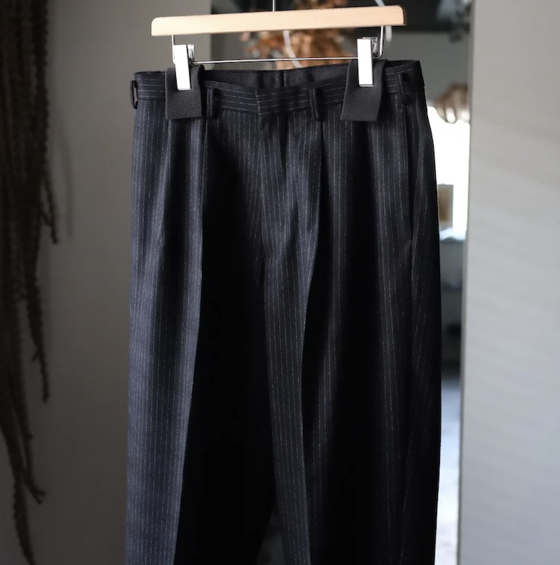 HEUGN】George Wool Stripe Trousers - HUUKU HEUGN】George Wool Stripe Trousers - HUUKU