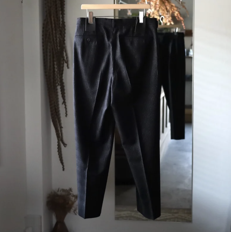 HEUGN】George Wool Stripe Trousers - HUUKU HEUGN】George Wool Stripe Trousers - HUUKU