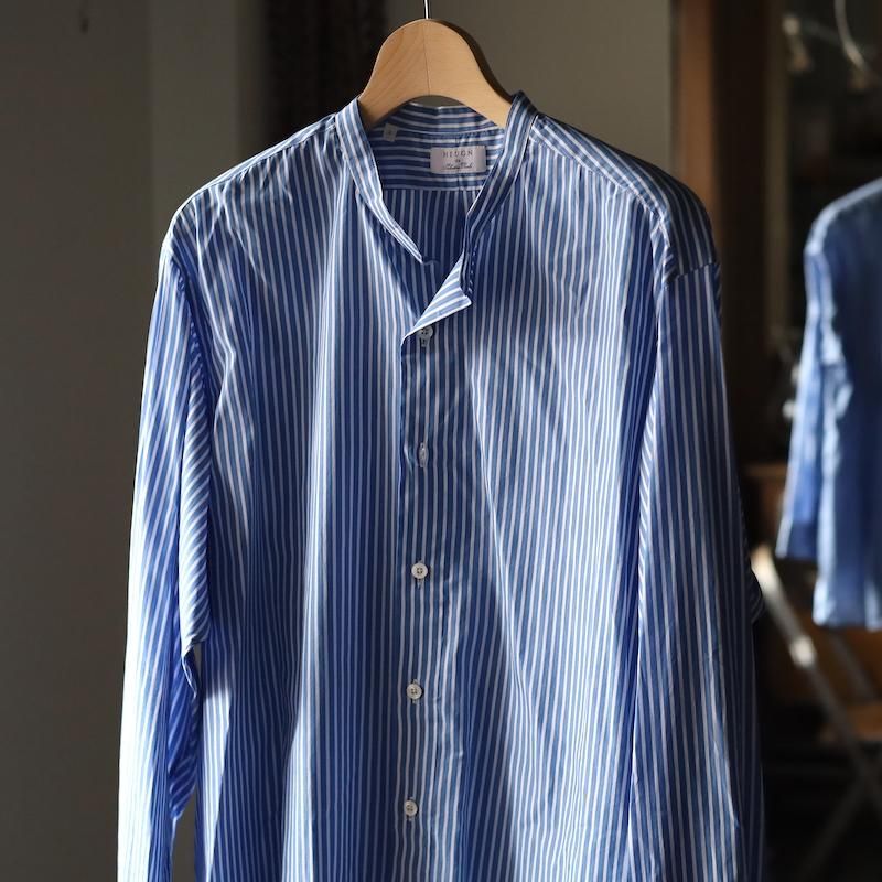 HEUGN】Morris Salvatore Blue Stripe Shirts - HUUKU HEUGN】Morris Salvatore Blue Stripe Shirts - HUUKU
