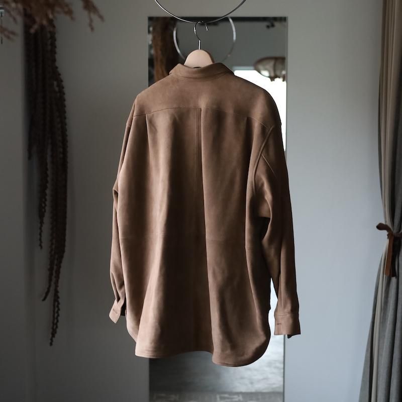 トップス OOTHO Original Faux Suede Shirt / Camel Original Faux Suede Shirt / Camel – OOTHO