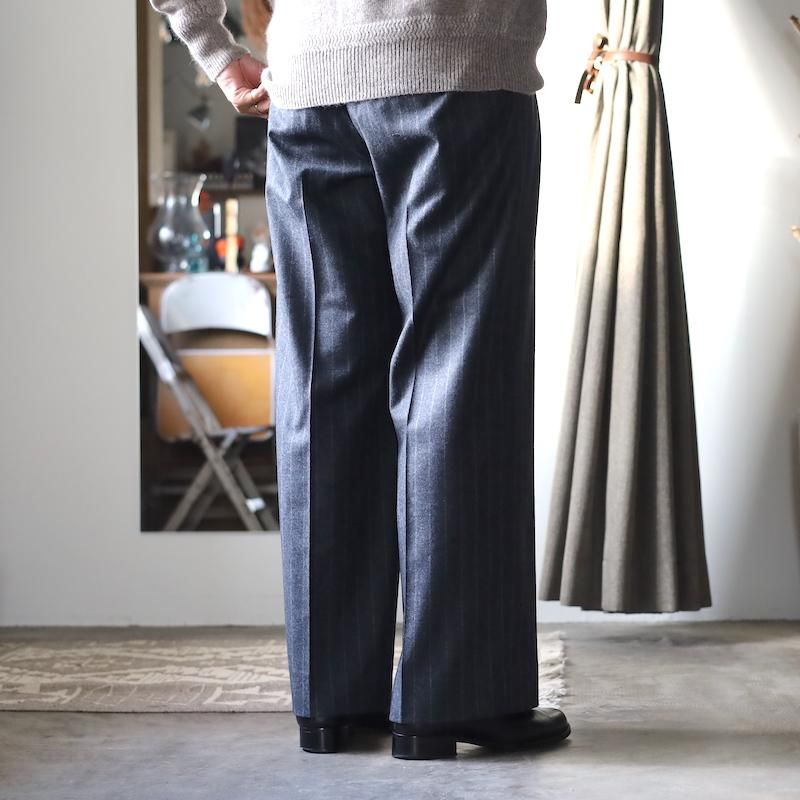 Nikki ESSENTIAL PIECES】WO/Ca 2tuck Wide Tapered Trousers