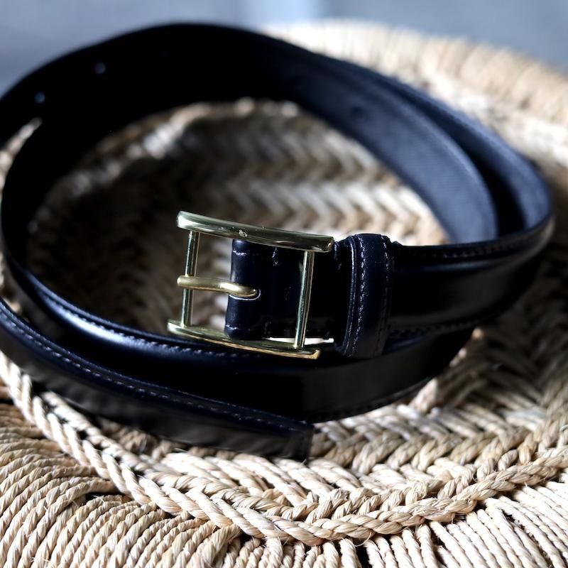post production ベルト Post Production / Dress-Belt -BLACK×SILVER- | Y