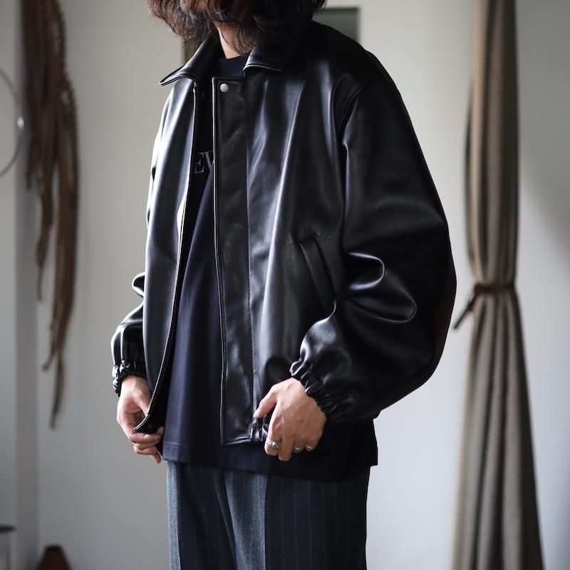 ssstein】LEATHER ZIP SHORT JACKET - HUUKU ssstein】LEATHER ZIP SHORT JACKET - HUUKU