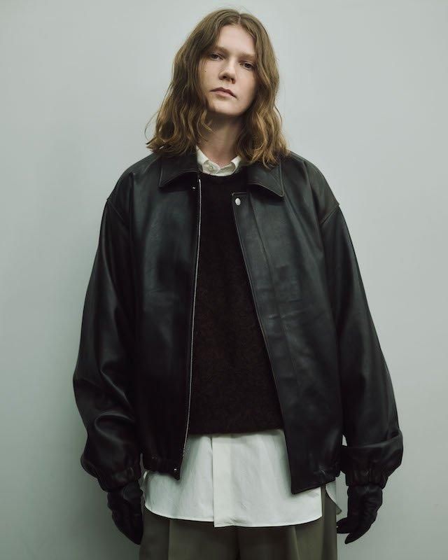 ssstein】LEATHER ZIP SHORT JACKET - HUUKU ssstein】LEATHER ZIP SHORT JACKET - HUUKU