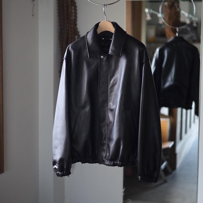 ssstein】LEATHER ZIP SHORT JACKET - HUUKU ssstein】LEATHER ZIP SHORT JACKET - HUUKU